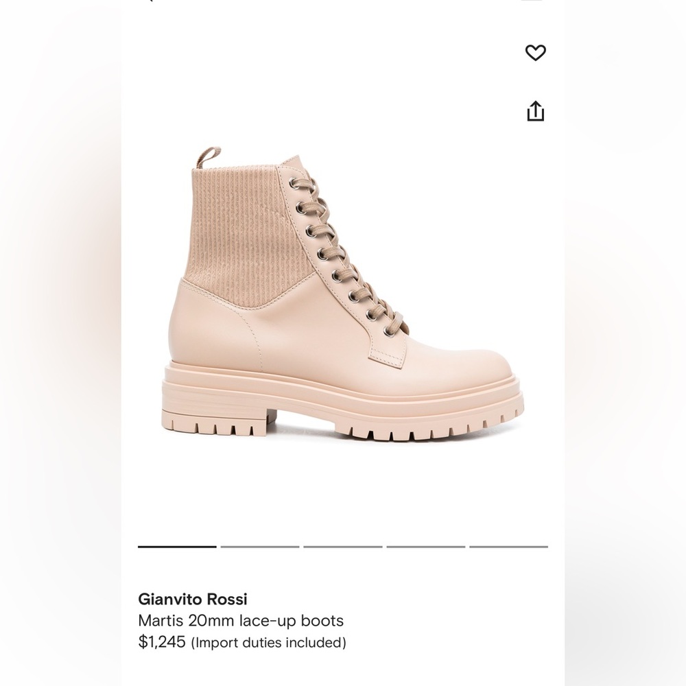 Gianvito Rossi Martis Boot in Nude/Pink Size 39